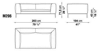B&B Italia Кожаный диван Michel sun-id-1350955 - Вид №4