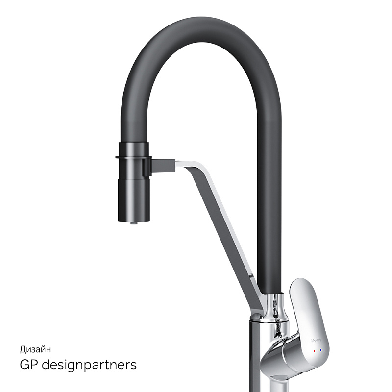F8007802 смеситель для кухни с каналом для питьевой воды и гибким изливом хром шт. AM.PM Like - Вид №7