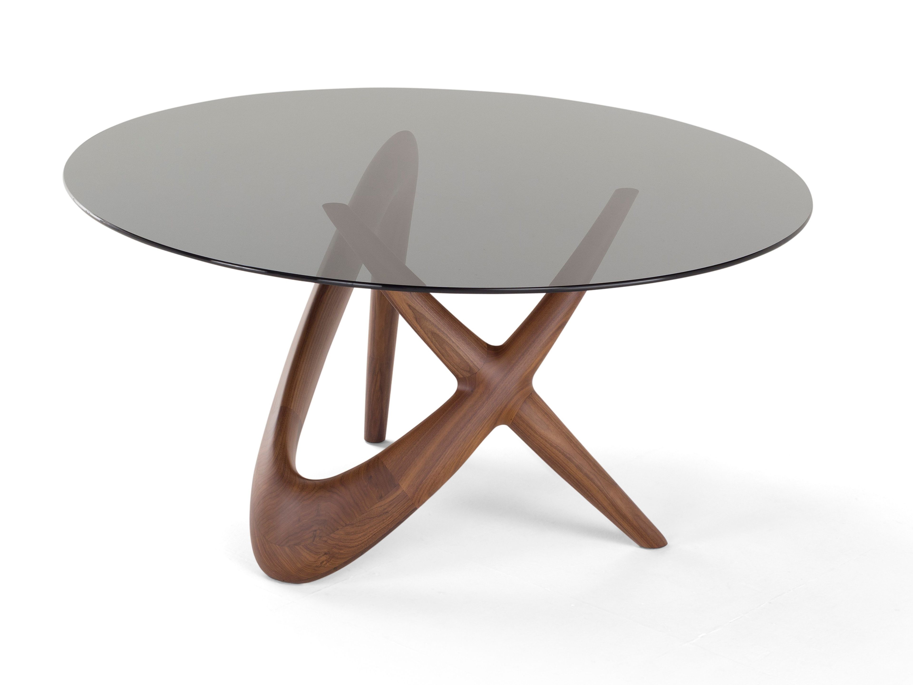 Круглый стол из дерева и стекла Amura Nx ARCH-00037579 - Вид №2