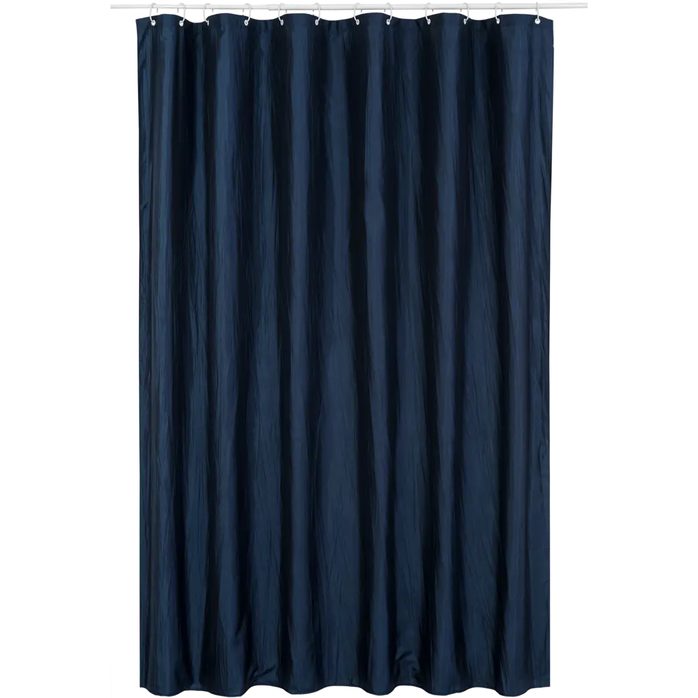 Штора для ванной Bath Plus Органза 180x200 см полиэстер цвет темно-синий Шторы Двойные STLM-2079511 - Вид №1