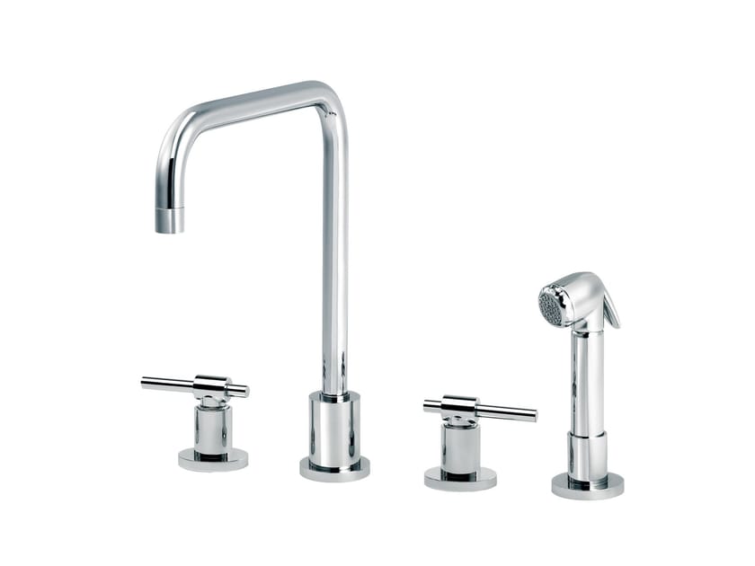 Смеситель для кухни на столешнице со съемным ручным душем rvb ARCH-00127848