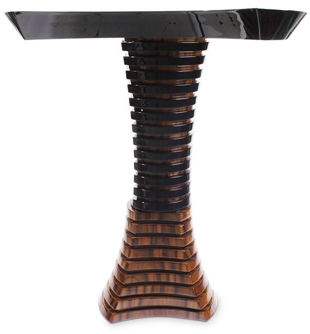 Malabar Журнальный столик из железа и стекла Volute sun-id-1381795 - Вид №2