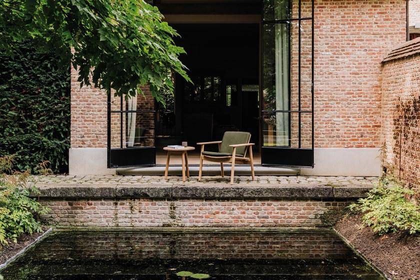 Kettal Низкий круглый журнальный столик из тикового дерева Riva #26760 - Вид №1