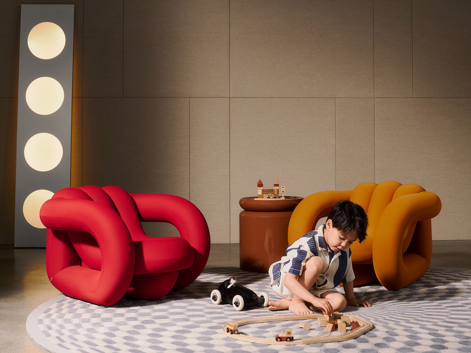 Тканевое кресло с подлокотниками HC28 maison TWISTY MINI ARCH-00129378 - Вид №4