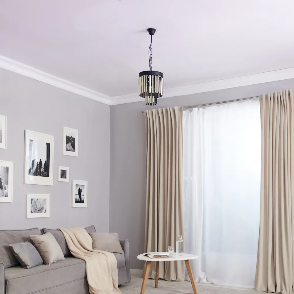 Люстра потолочная Vitaluce Пандора - элегантное черное освещение для интерьера 85630157 STLM-0064663 - Вид №10