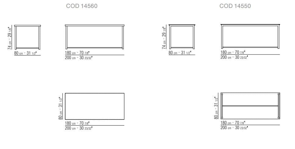 Прямоугольный стол с деревянной столешницей Flexform Мокко ARCH-00139533 - Вид №3