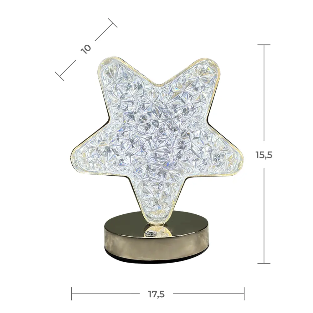 Ночник Tendenza Звезда — мягкий свет для уютной атмосферы 89389028 STLM-1411088 - Вид №12