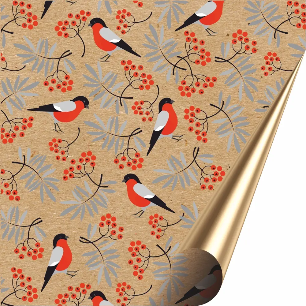 Бумага упаковочная крафт «Олени» 50х70/2 листа Симфония STLM-2162116