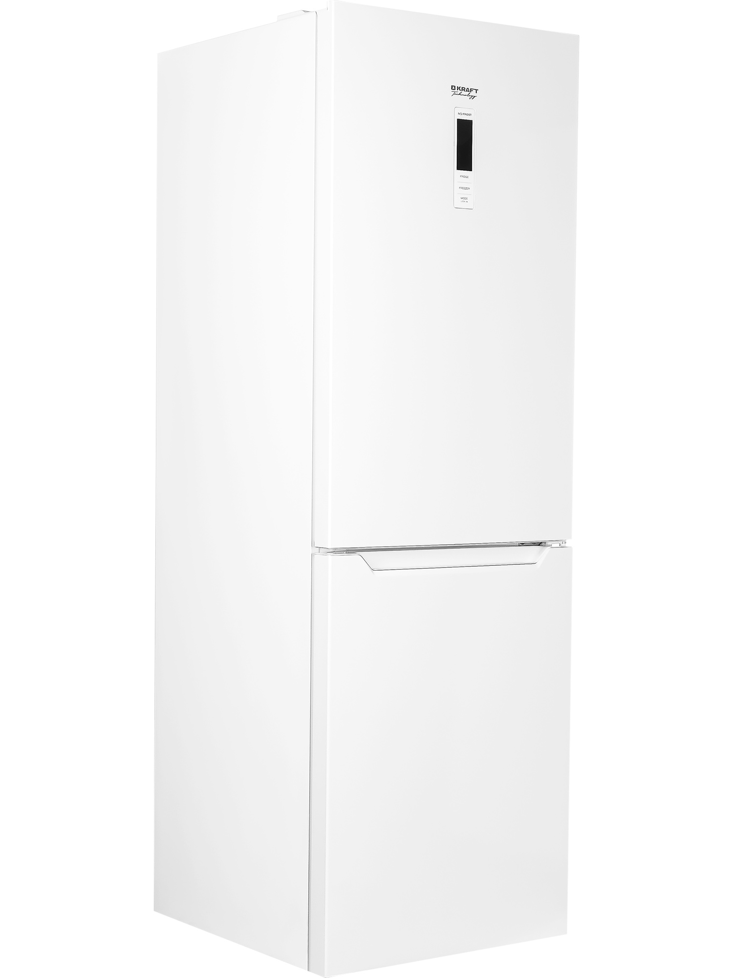 8192448 Холодильник с морозильником   KRAFT TNC-NF401W белый STDN-0052272