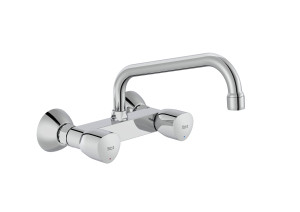 A5A748EC00 Смеситель для мойки внешний двухрычажный с поворотным изливом ROCA Brava