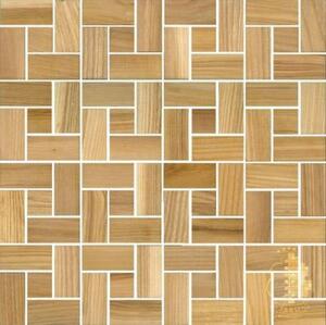 Мозаика и 3D панели из дерева Tarsi Городок 412 Ясень Селект (Гладкая) 331х331 мм.