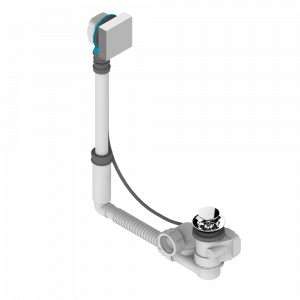 A6B-302 Перелив GEBERIT для ванны. Регулируемая высота : от 165 мм до 390 мм регулируемый вынос: от 110мм до 230мм - европейская модель - выпуск Ø 40 мм поставляется со стильный ручкой управления Thg-paris Profil с рукоятками Хром