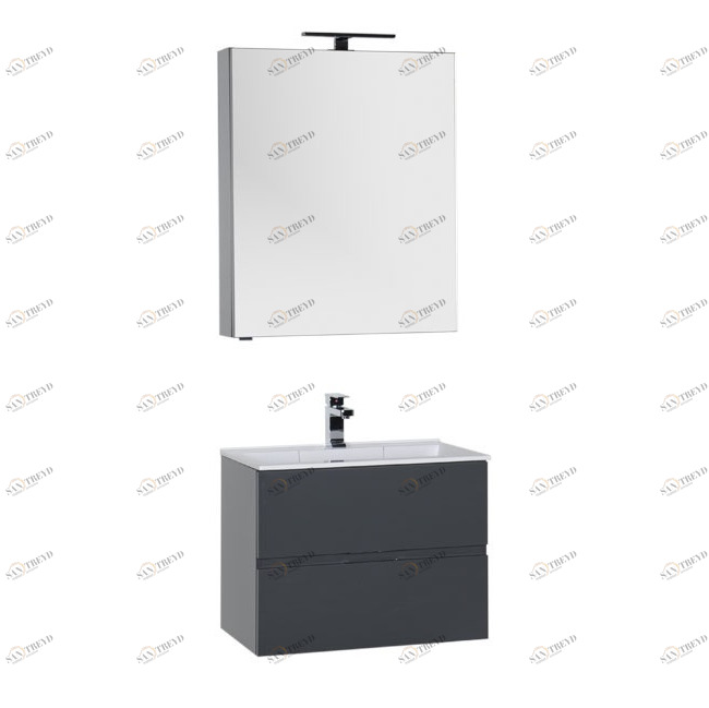 Комплект мебели Aquanet Алвита 70 серый антрацит 0184580