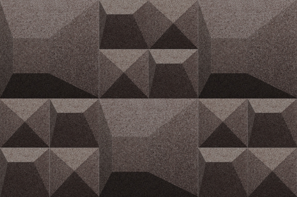 310 111 042 Пробковая 3D-плитка для стен Ramp Smoke GRANORTE 3DForms - Вид №1
