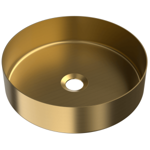 V510-C Круглая раковина Ø36см, матовая латунь duten