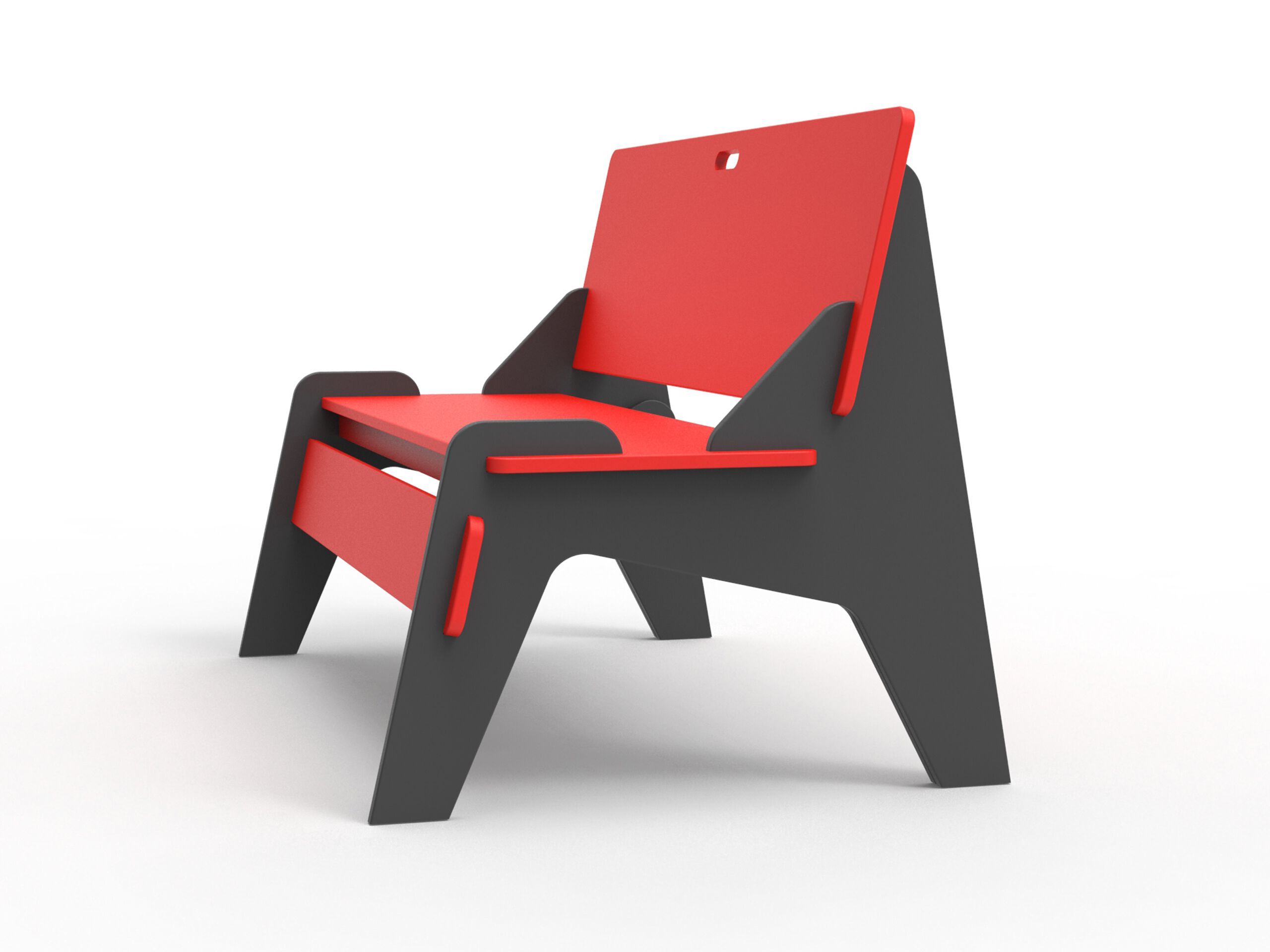 Скамейка из полиэтилена со спинкой Donye Beat ARCH-00117272 - Вид №6