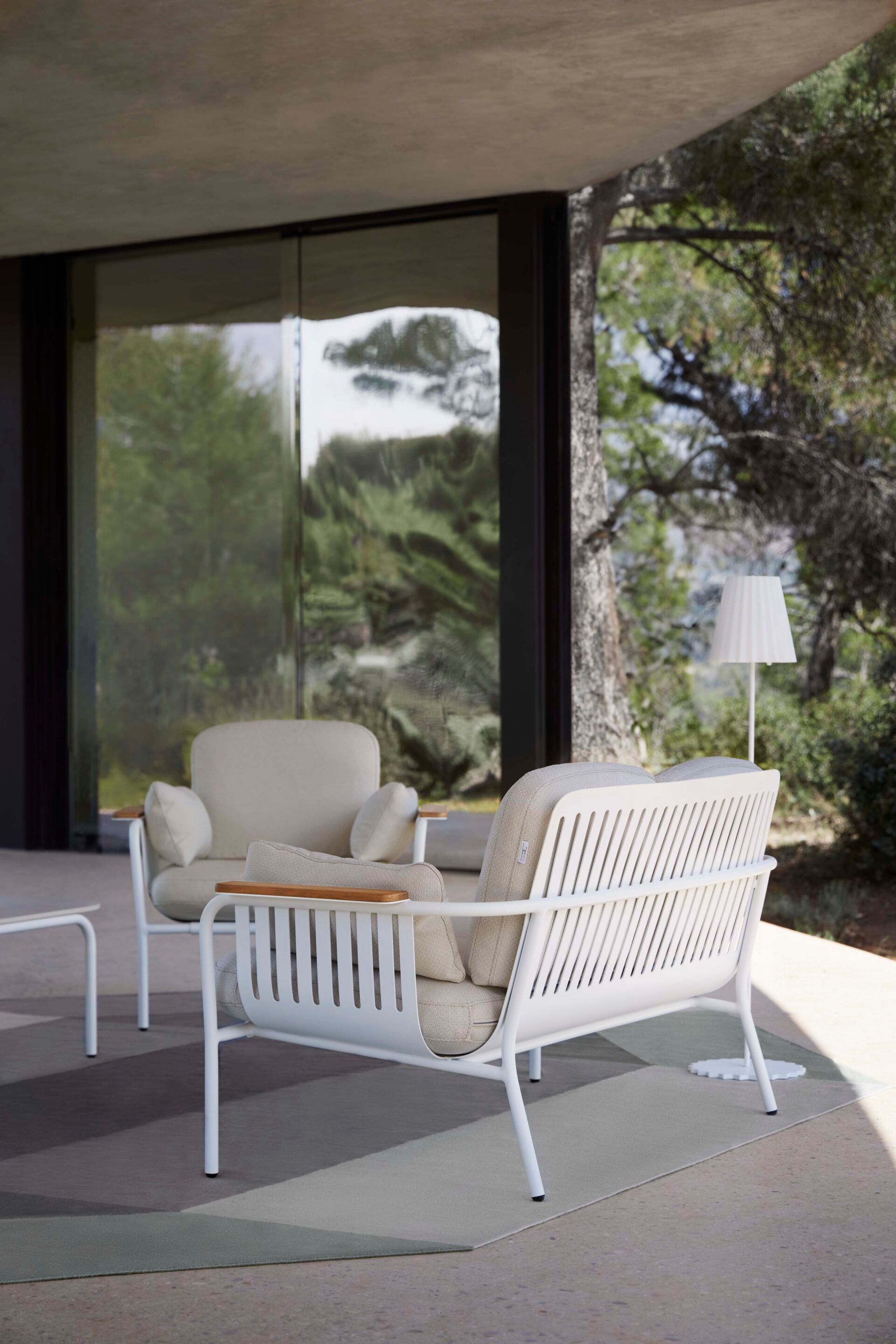 2-местный садовый диван из ткани и алюминия GANDIABLASCO ARCH-00012223 - Вид №4