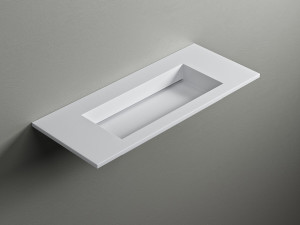 Прямоугольная раковина Corian® с столешницей