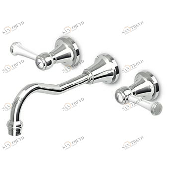 ZAM672 - R99500 - R99504 Смеситель для раковины на 3 отверстия с аэратором. Zucchetti Agorà 