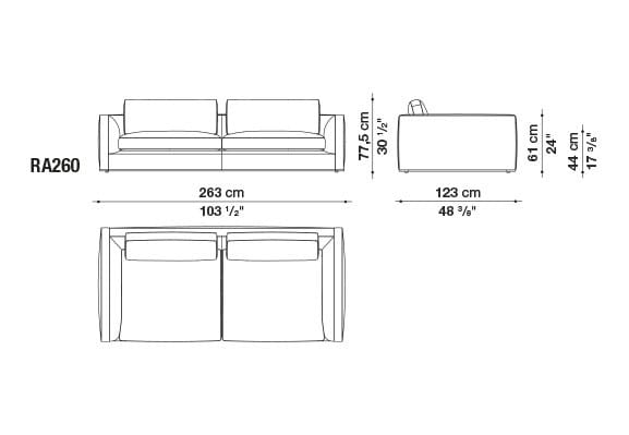 Угловой диван из ткани B&B Italia Ричард ARCH-00040927 - Вид №78