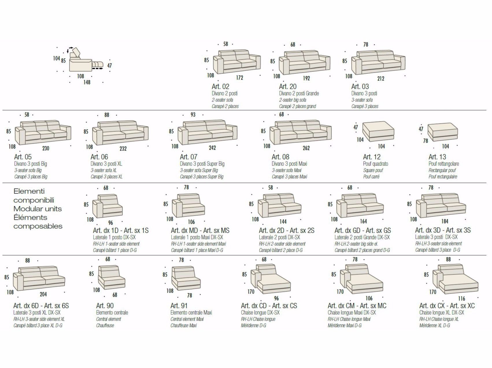 Тканевый диван с полуостровом Felis Softliving ARCH-00139671 - Вид №3