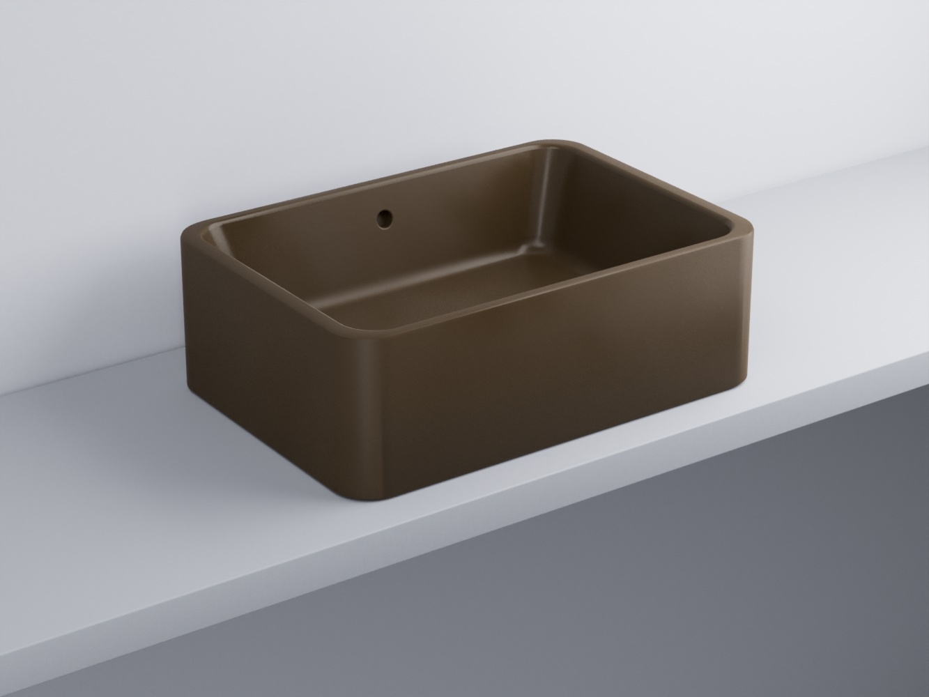 SHLAA6020-CA Раковина накладная прямоугольная с переливом 60 x 20 h cielo Shui Ceramica Cielo