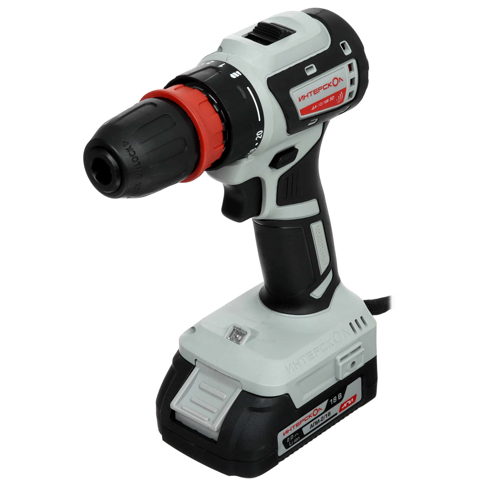 Дрель-шуруповерт Интерскол ДА 13/18В 50 Комби АПИ 18V 9084838 STDN-0093274 - Вид №3