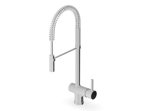 Однорычажный смеситель для кухни с поворотным ручным душем