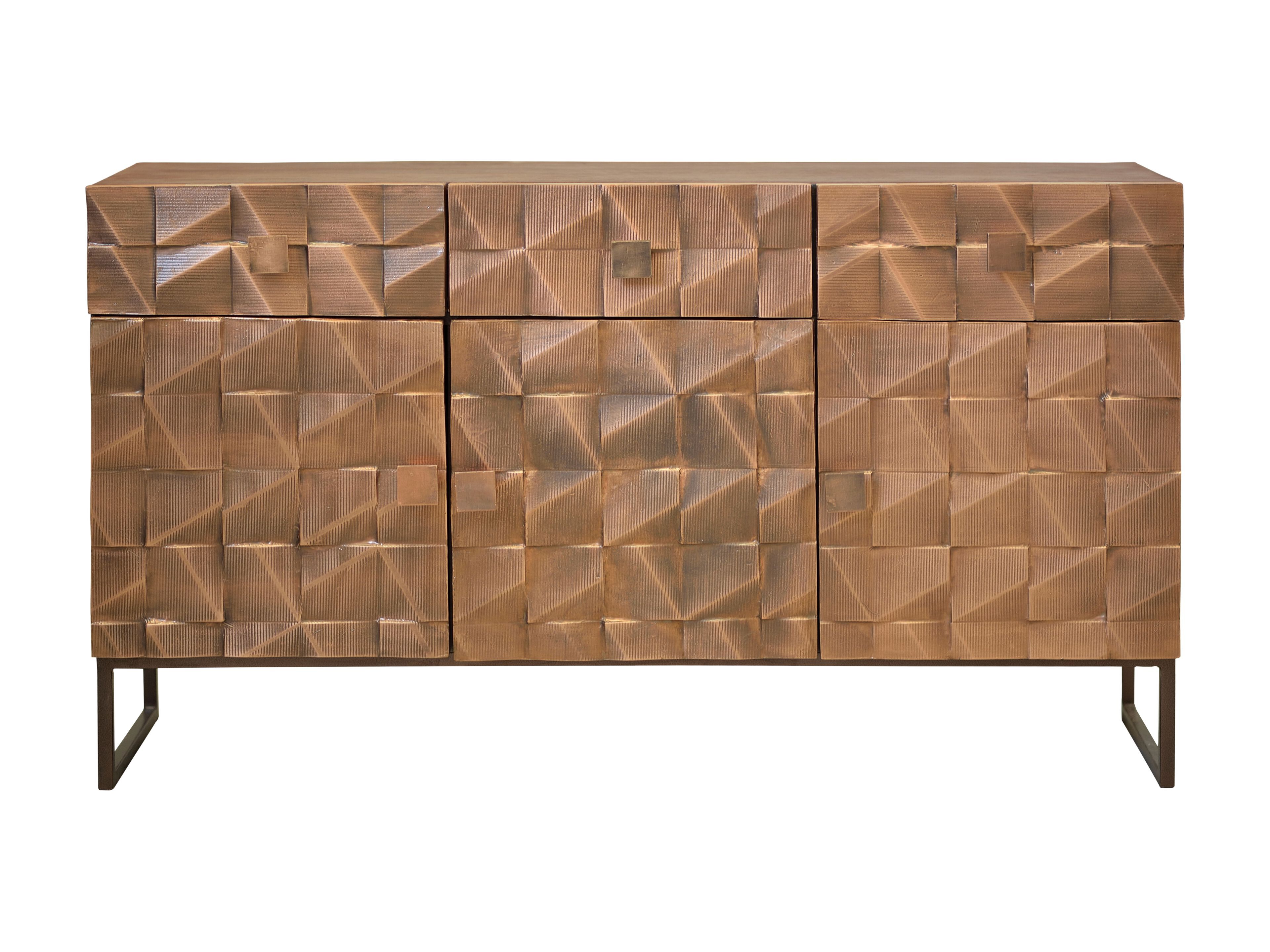 Бронзовый шкаф с распашными дверями Giner y Colomer Cobre ARCH-00040759