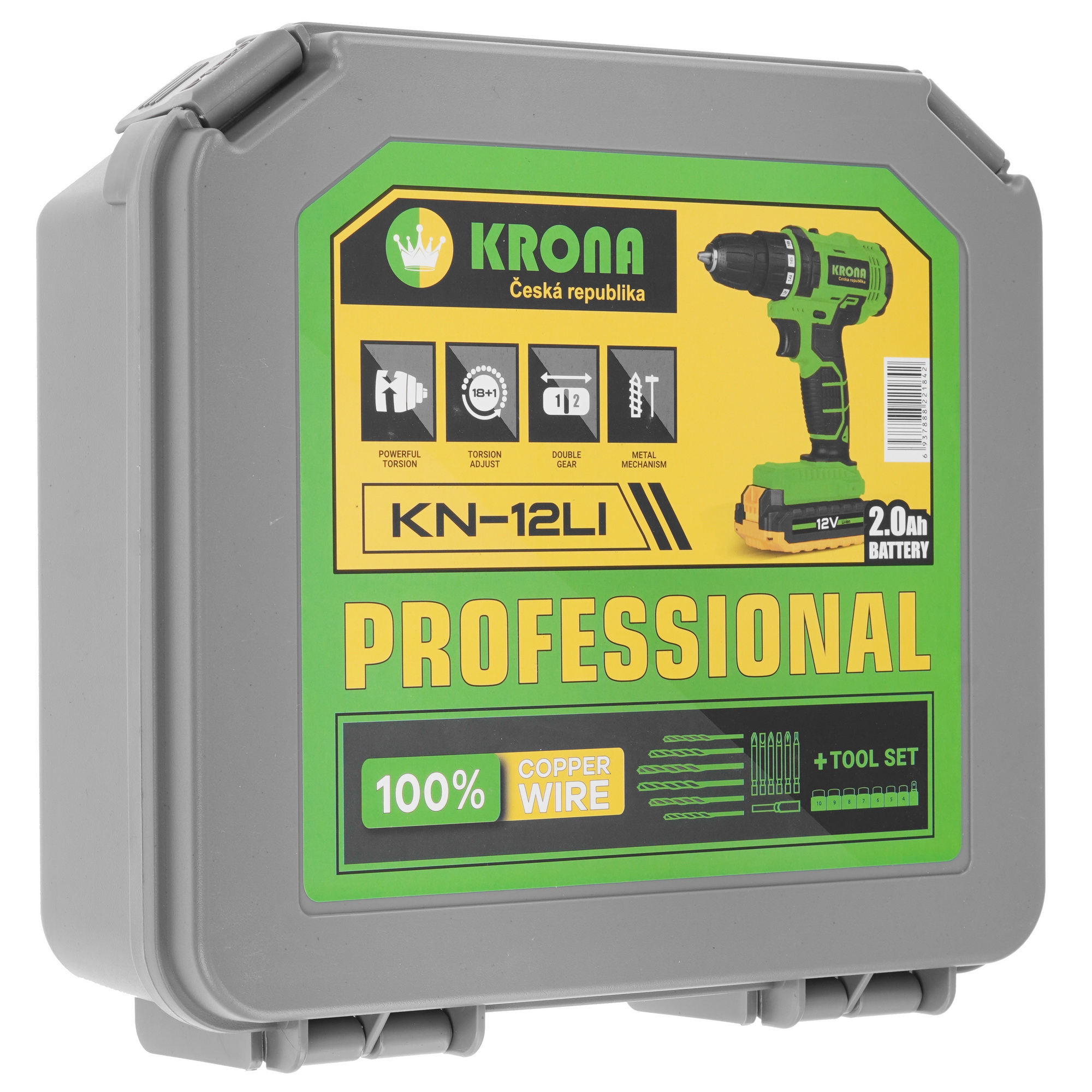 Дрель-шуруповерт KRONA KN-12LI 9236354 KRONA1 STDN-0006042 - Вид №9