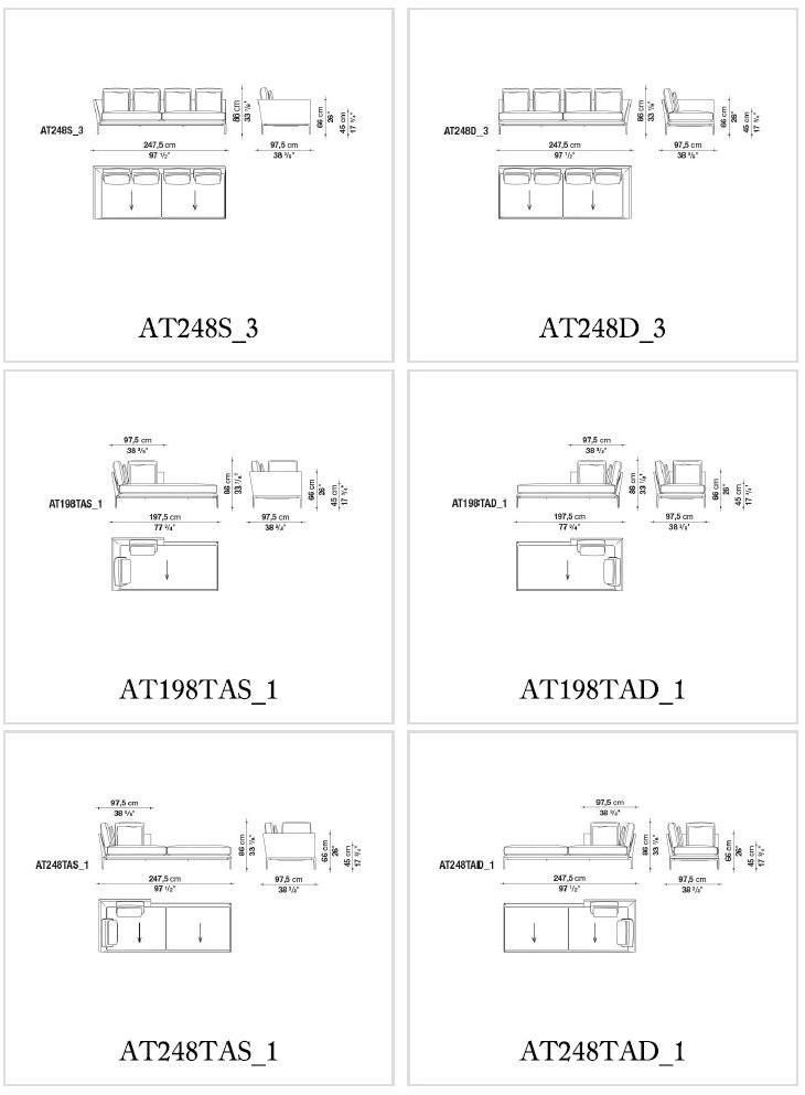 B&B Italia Угловой диван в ткани Atoll sun-id-1427879 - Вид №15