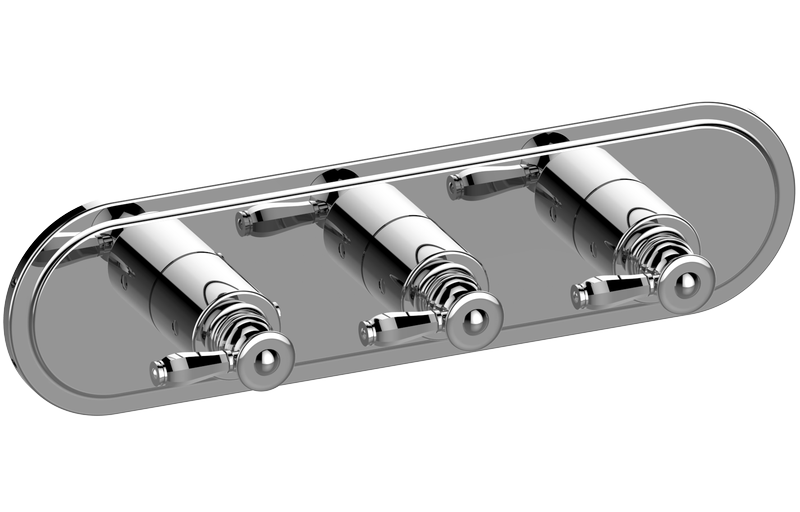 E-8087H-LM63E0 M-Series Valve Trim with Three Handles - Trim only GRAFF Topaz