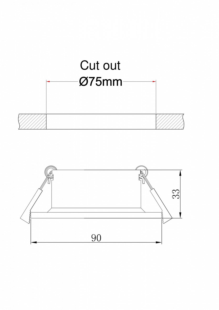 Встраиваемый спот розовое золото Technical Barret DL041 TECHNICAL DOWNLIGHT 00-3957143 Золото;розовый  - Вид №2