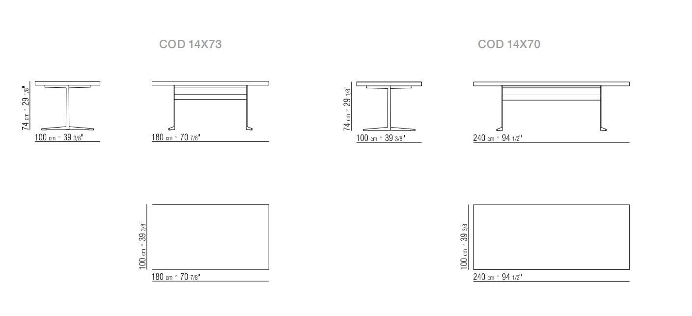 Деревянный прямоугольный стол Flexform ARCH-00132880 - Вид №2