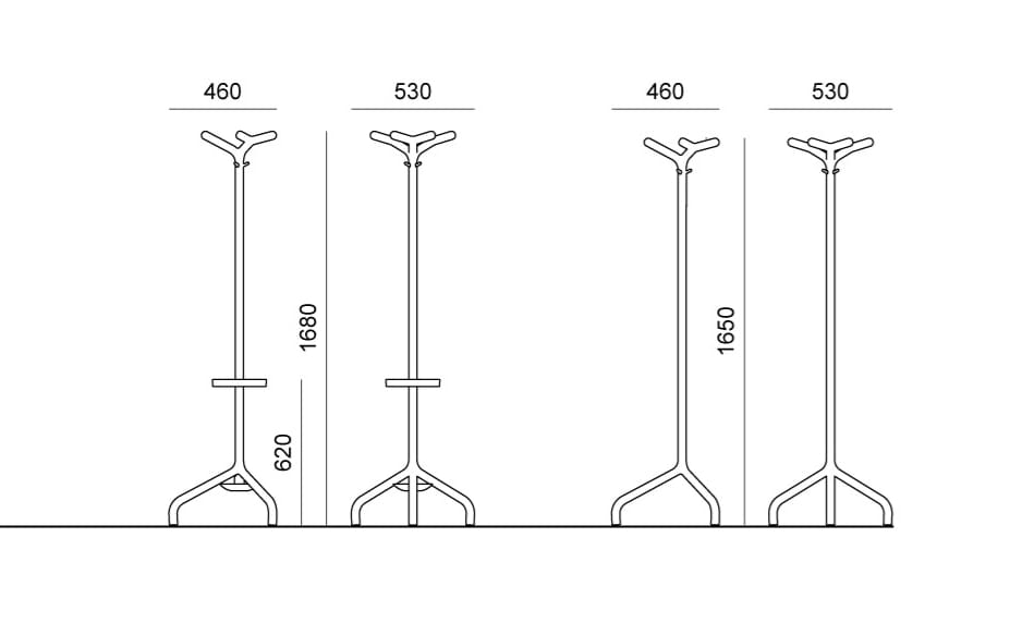 Пластиковая напольная вешалка Diemmebi круассан ARCH-00078614 - Вид №2