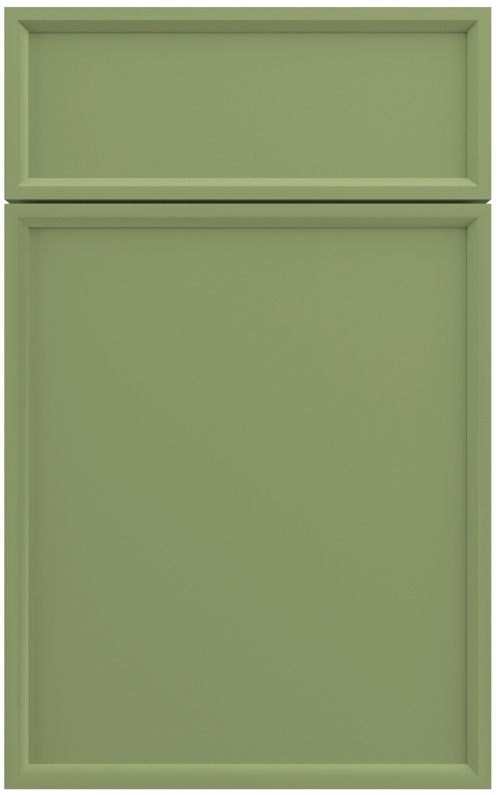 Фасады для кухни Модерн Фрезеровка «Модена» 802 Зеленый SIDAK SIST308-11008