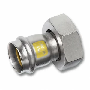 617359M221 SANHA 17359M пр.-фит. газ, нерж.сталь, резьбов.соед.,плоск.упл. 22x1 мм