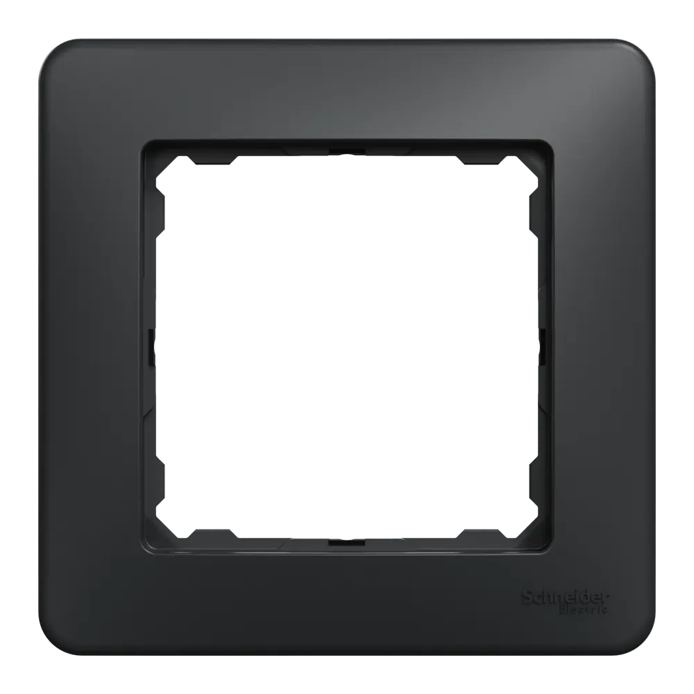 Рамка для розеток и выключателей Systeme Electric Sedna Design 1 пост, цвет антрацит STLM-2101392