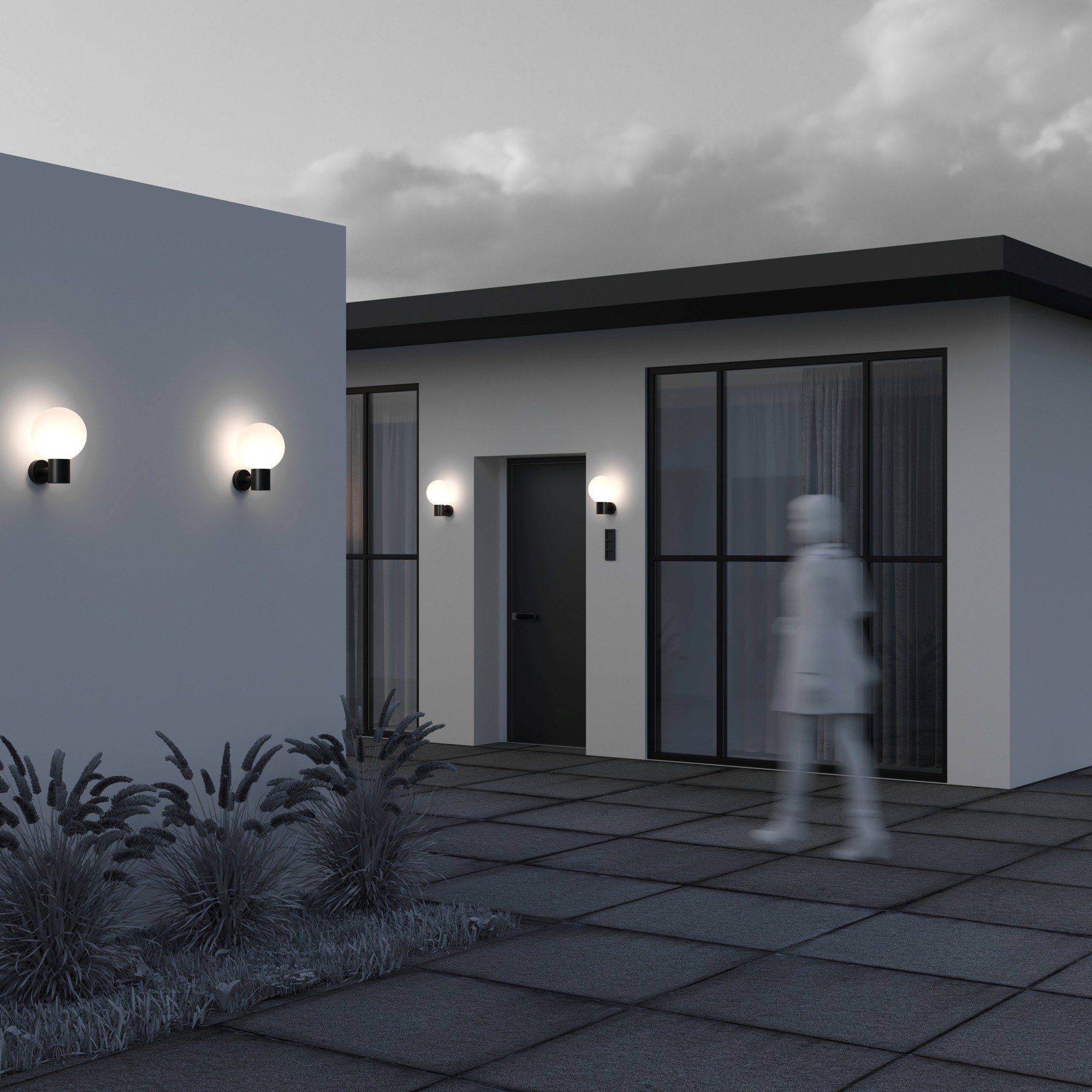 Алюминиевый наружный настенный светильник Maytoni BOLD ARCH-00067122 - Вид №1