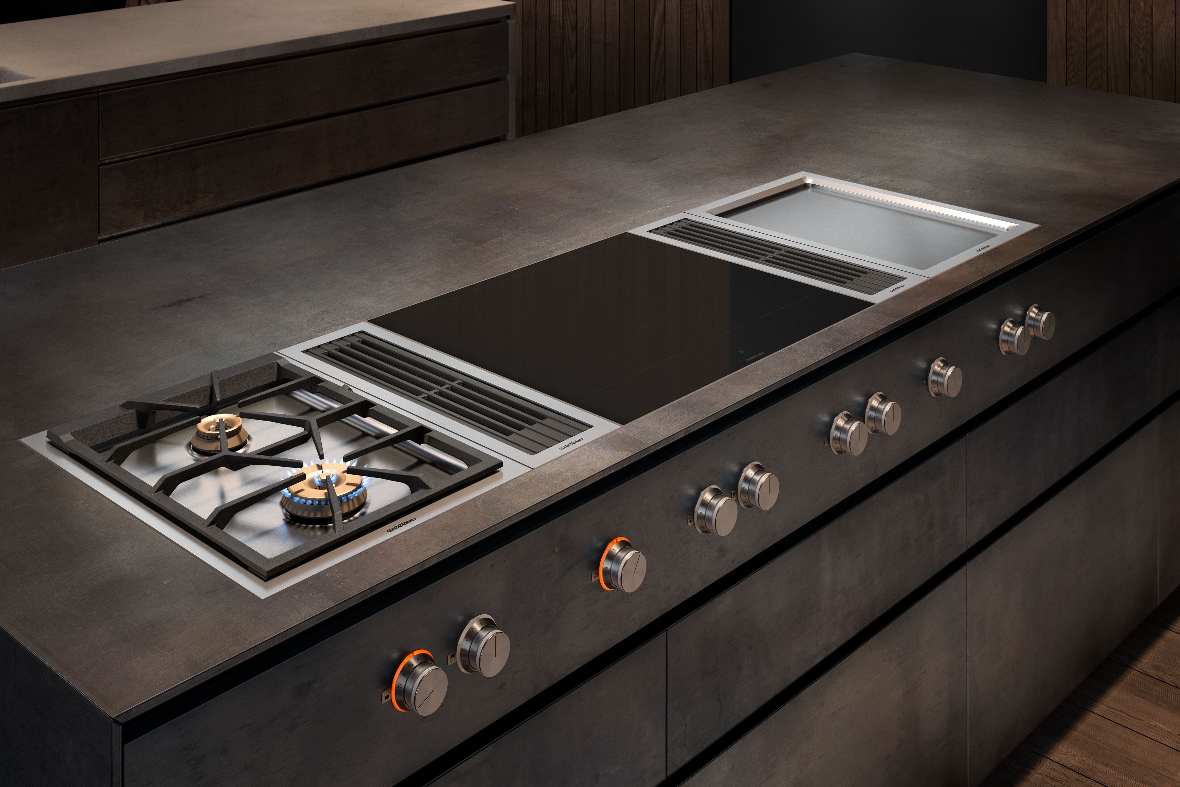 Стальная встраиваемая газовая плита GAGGENAU Vario 400 ARCH-00022446 - Вид №6