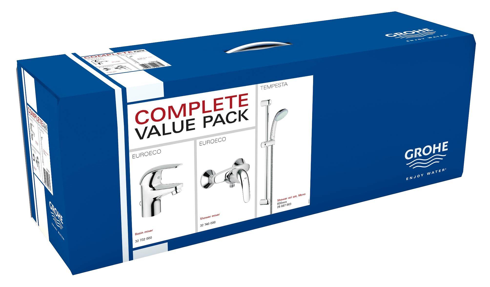 116935 Набор смесителей Grohe Euroeco хром - Вид №4