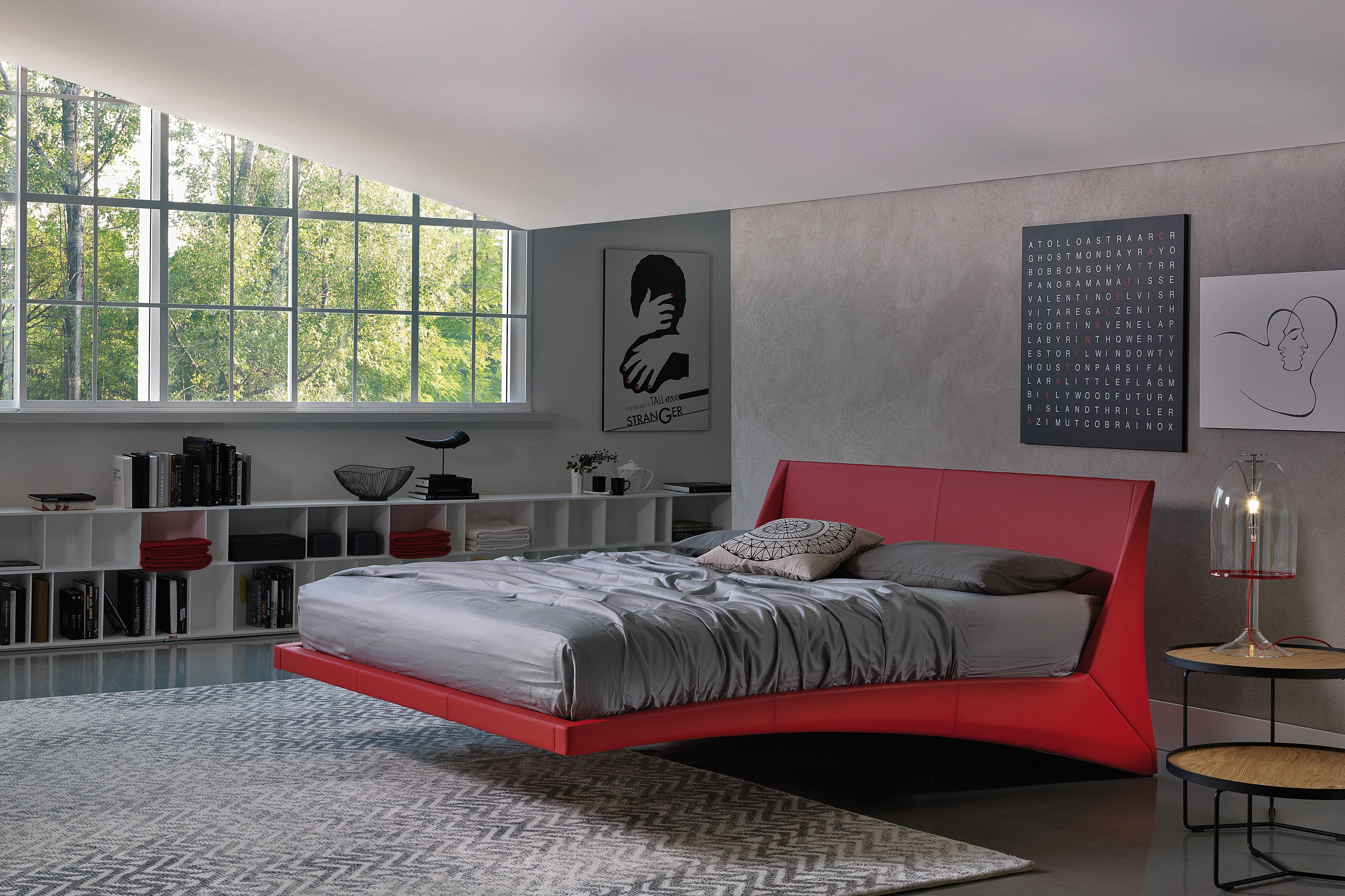 Кожаная двуспальная кровать Cattelan italia DYLAN ARCH-00148390 - Вид №4