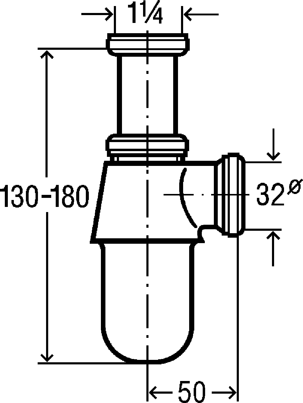 Viega Бутылочный сифон 5753.2 (105082) 105 082 - Вид №2