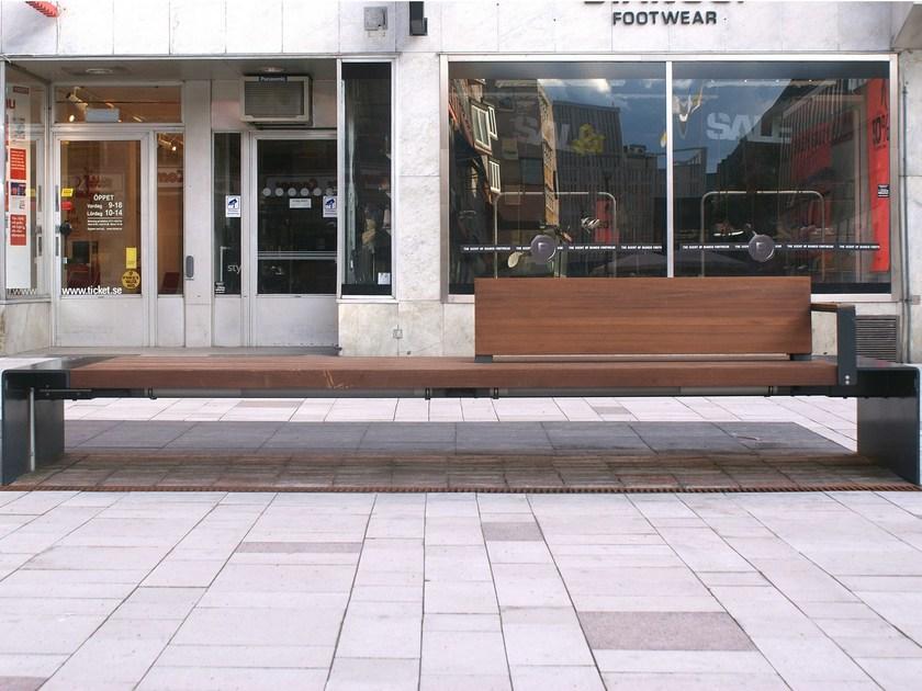 Nola Industrier Скамья стальная с подлокотниками со спинкой sun-id-1502466 - Вид №2