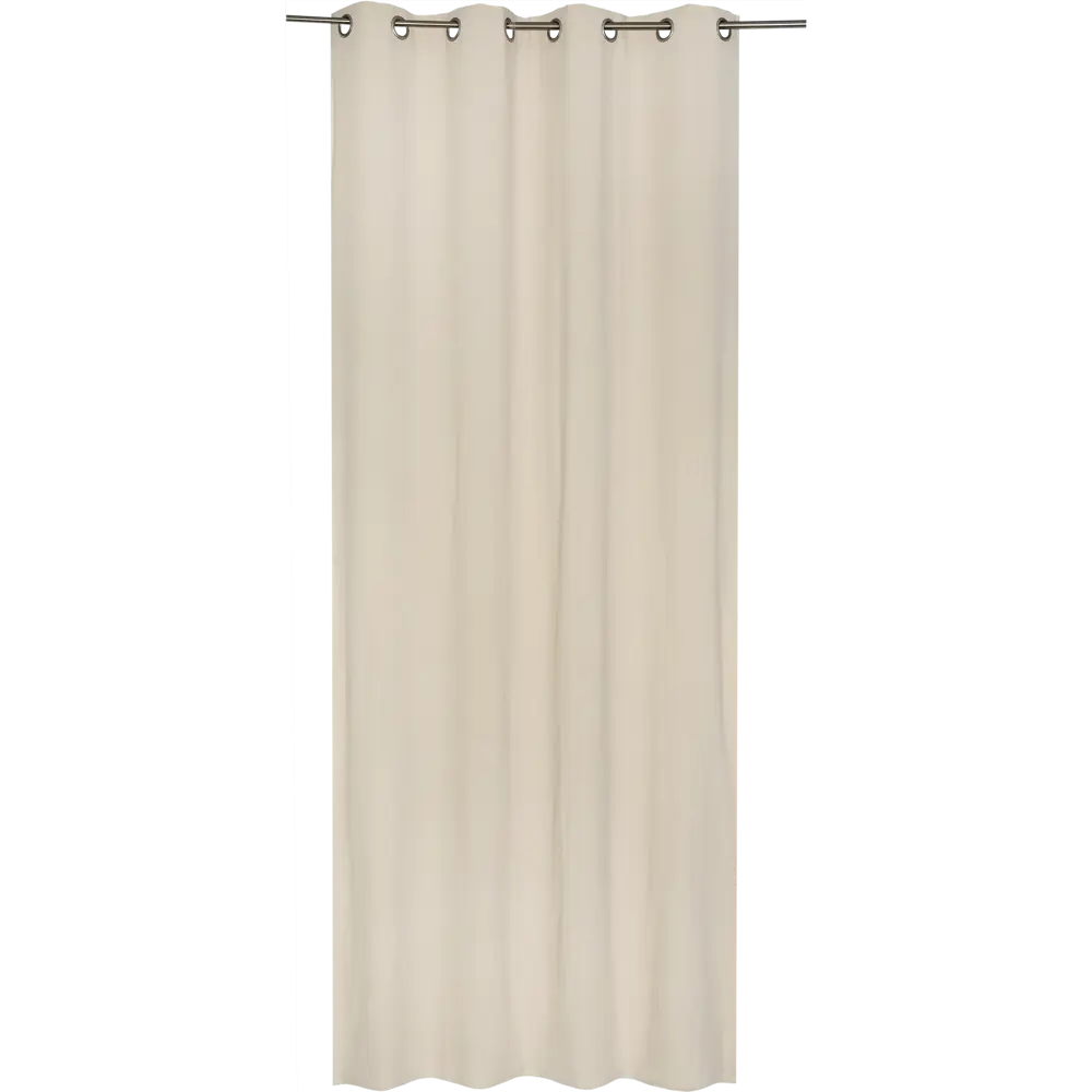 Штора с люверсами Jeanne Trench, 135х280 см, однотонный, цвет бежевый INSPIRE STLM-2203527