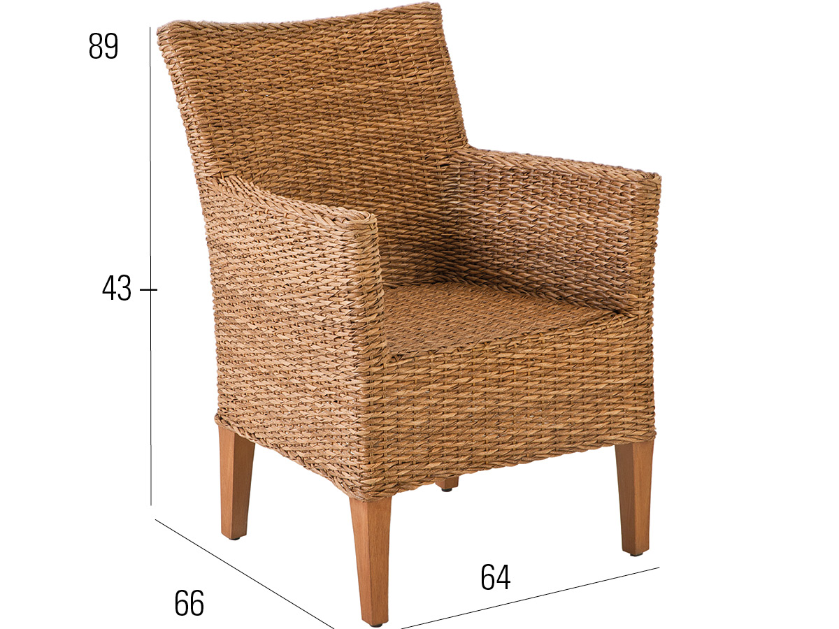 94.00.0316 Кресло Madrigal Twist натуральное / борнео Mbm  - Вид №2