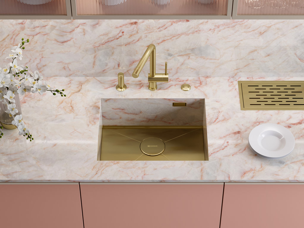 Кухонная мойка Kasen 54-16 INT LG OMOIKIRI 4997060 - Вид №4