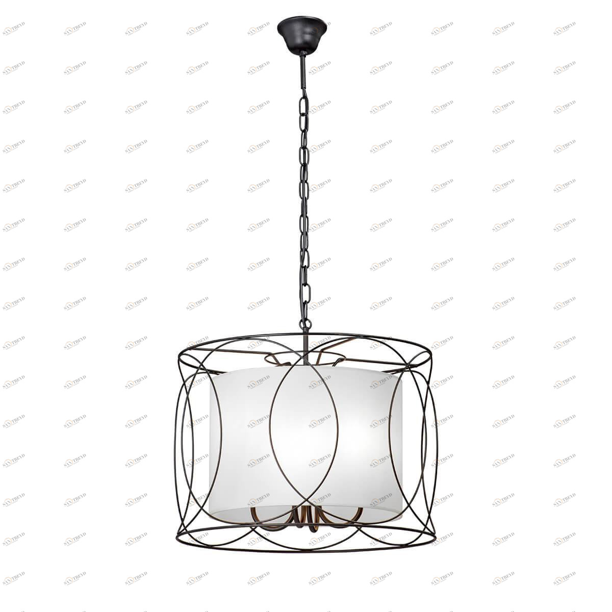 Подвесная люстра Vitaluce V4479-1/4 VITALUCE ДИЗАЙНЕРСКИЕ 328655 Белый;черный 