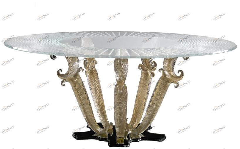 Reflex Круглый обеденный стол из стекла Casanova sun-id-1388738