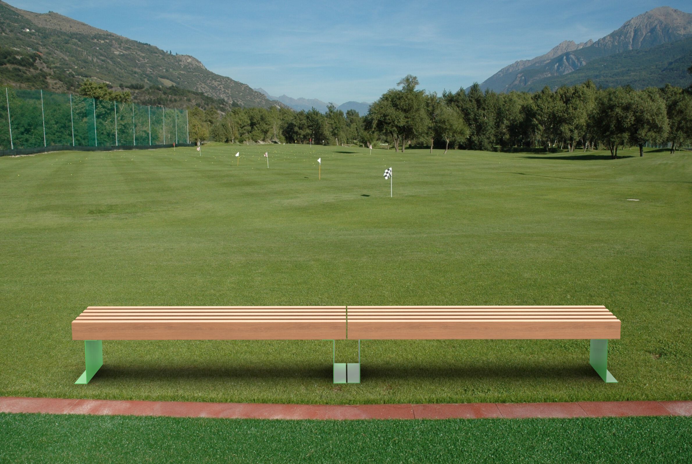 Деревянная скамья без спинки CITYSì FASSA ARCH-00068983 - Вид №3